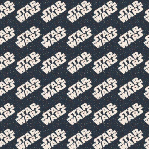 Star Wars Logo And Tiny Dots Fabric