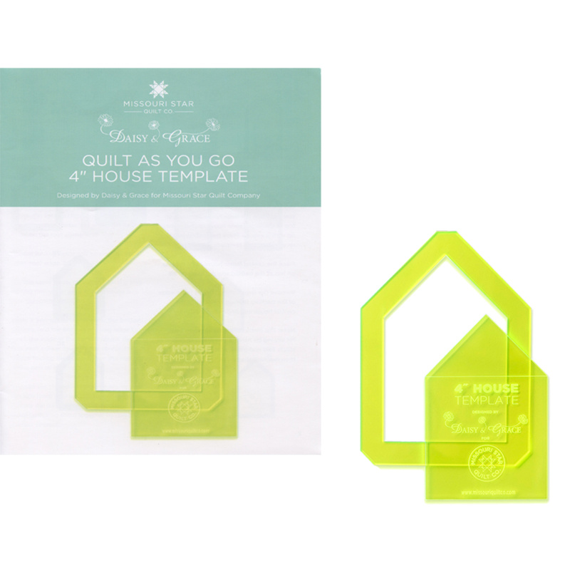 Missouri Star Quilt Company Quilt As You Go 4'' House Template