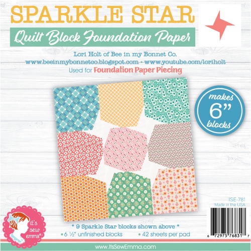 Sparkle Star Block 6in Foundation Paper Pad