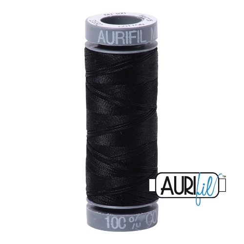 Aurifil 28 100m  2692 Black Cotton Thread