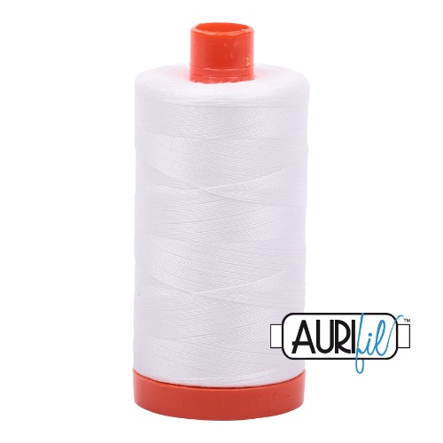 Aurifil 50 1300m 2021 Natural White Cotton Thread