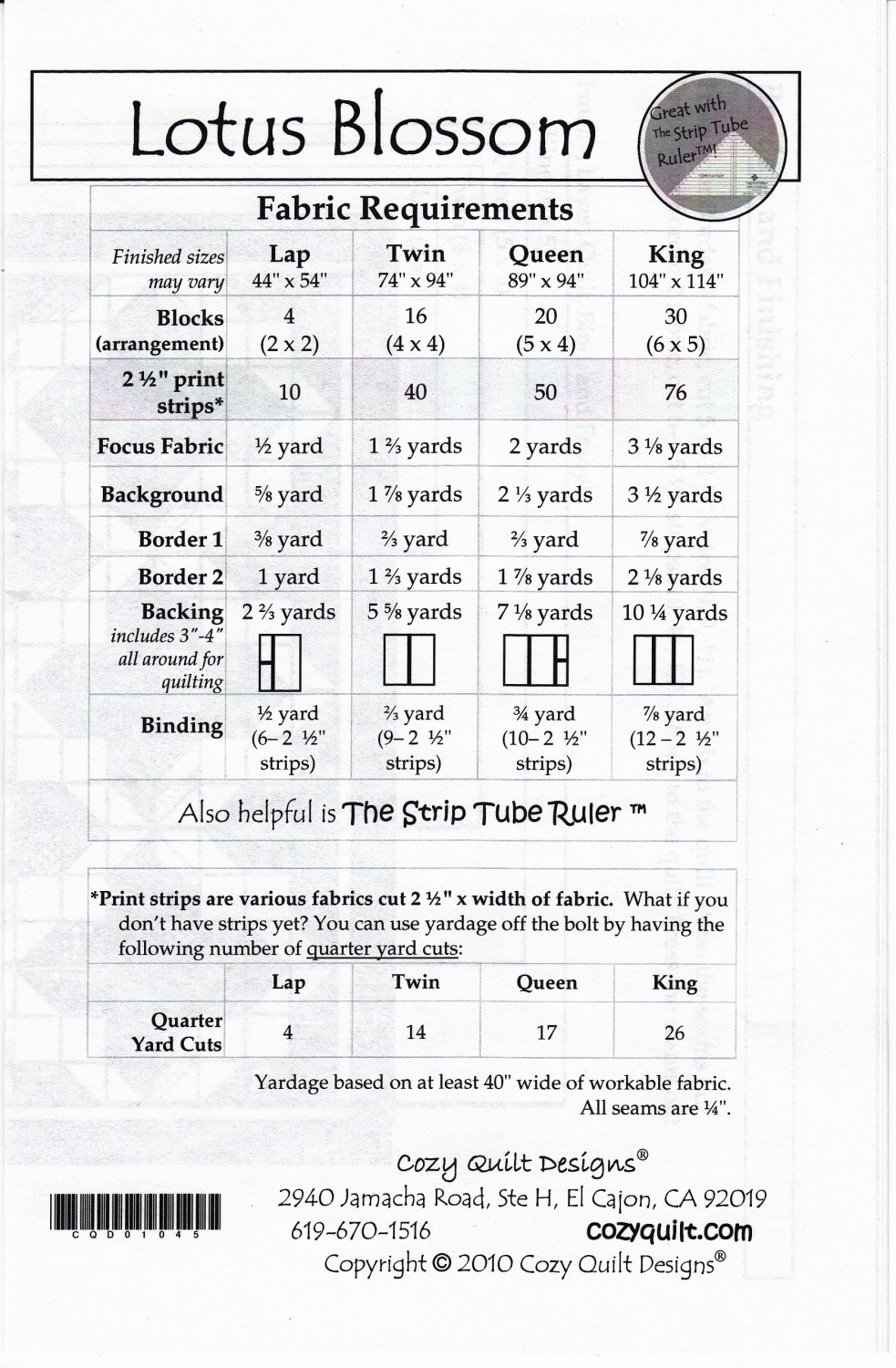 Cozy Quilt Designs Lotus Blossom Quilt Pattern The Quilt Shop