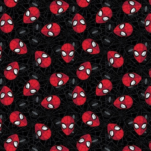 Spider-Man Web Black Fabric