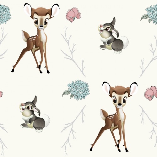 Disney Bambi and Thumper Cross Fabric