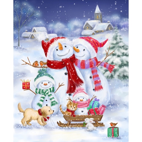 Snowman Christmas Panel