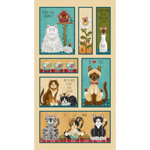 Cream Cat Banner Panel