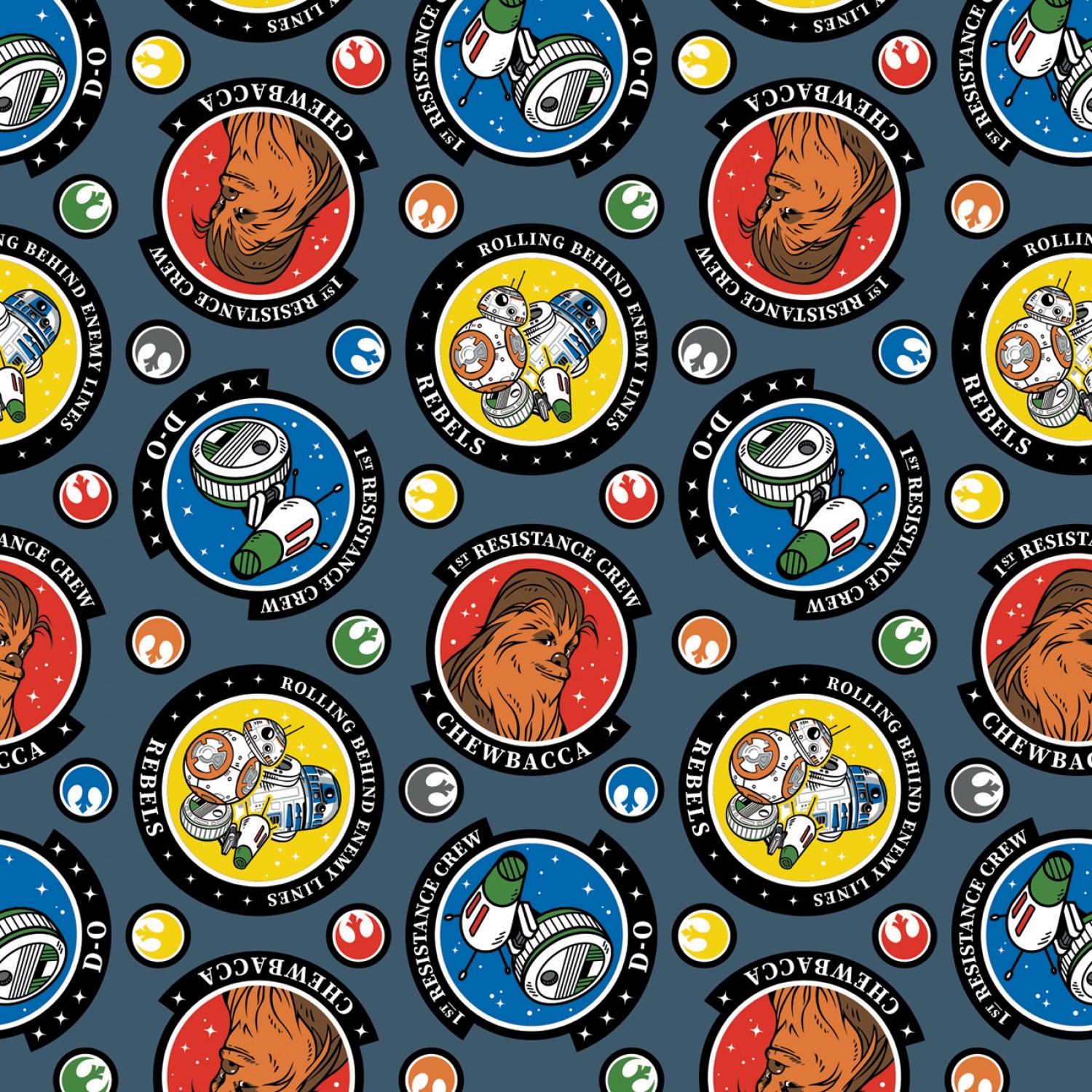 Star Wars 1st Resistance Crew Fabric Half Metre The Quilt Shop