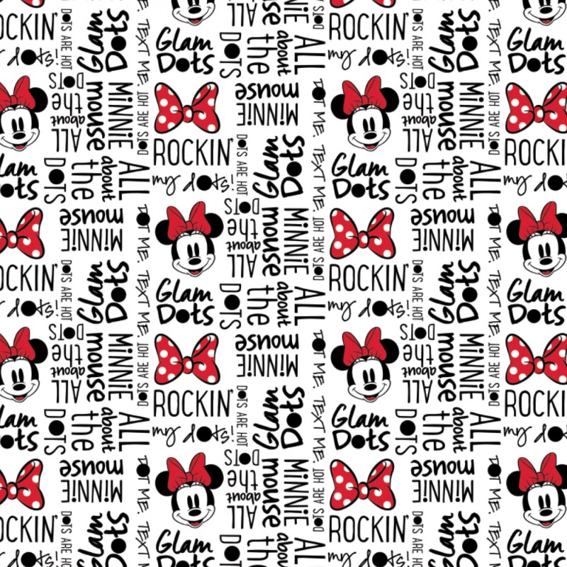 Disney Minnie Mouse All About Dots Fabric