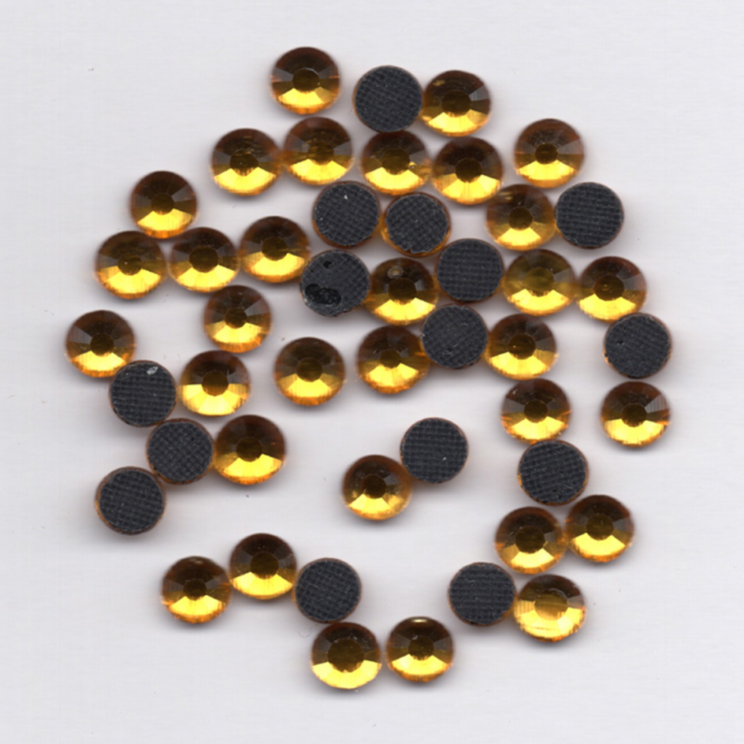 Hotfix Rhinestones 4mm - Topaz - 60 Pieces