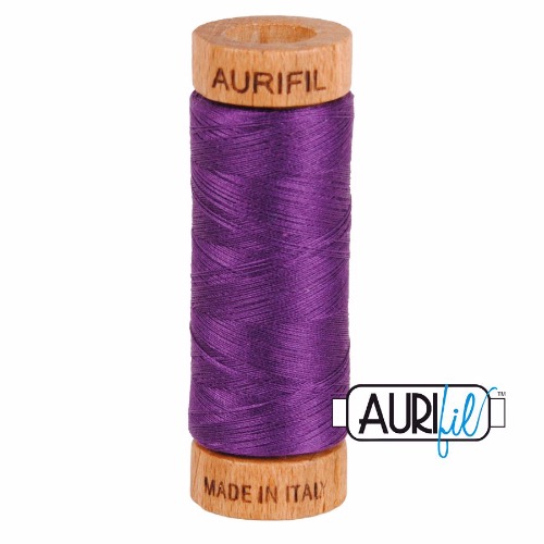 Aurifil 80 280m 2545 Medium Purple Cotton Thread