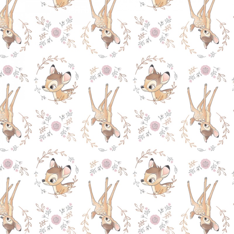 Disney Sentimental Bambi Fabric with Metallic