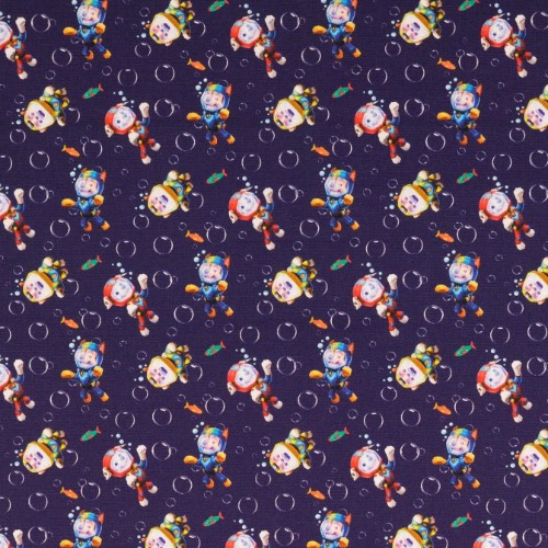 Paw Patrol Swimming Fabric - Navy