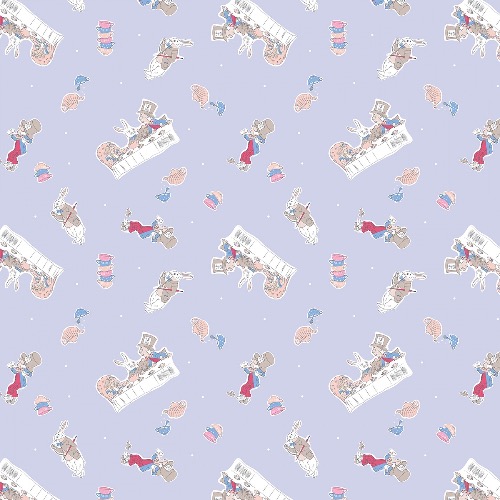 Alice in Wonderland Mad Hatters Party Fabric