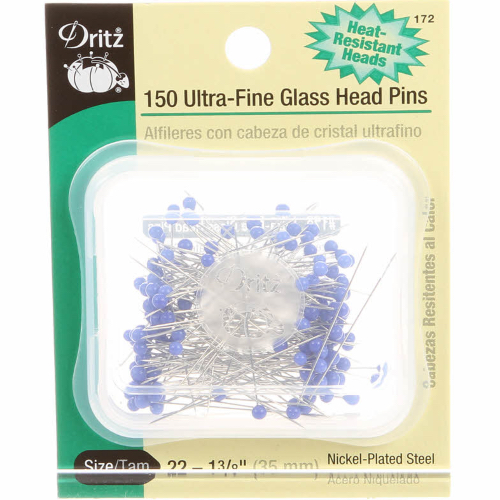 Dritz D3004 Extra-Fine Glass Head Pins