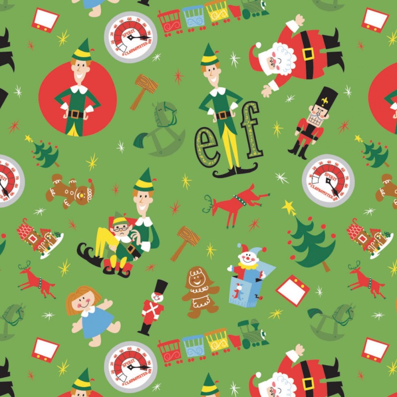 Elf Play Time Toss Fabric