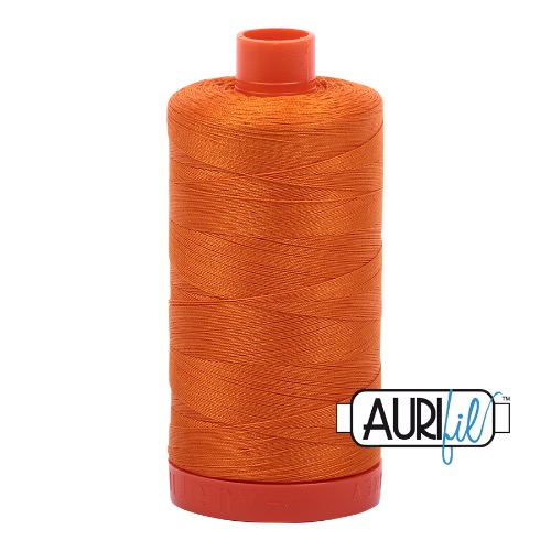 Aurifil 50 1300m 1133 Bright Orange Cotton Thread