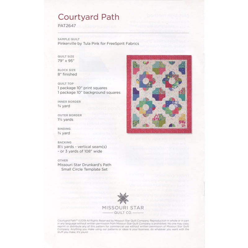 Missouri Star Courtyard Path Quilt Pattern