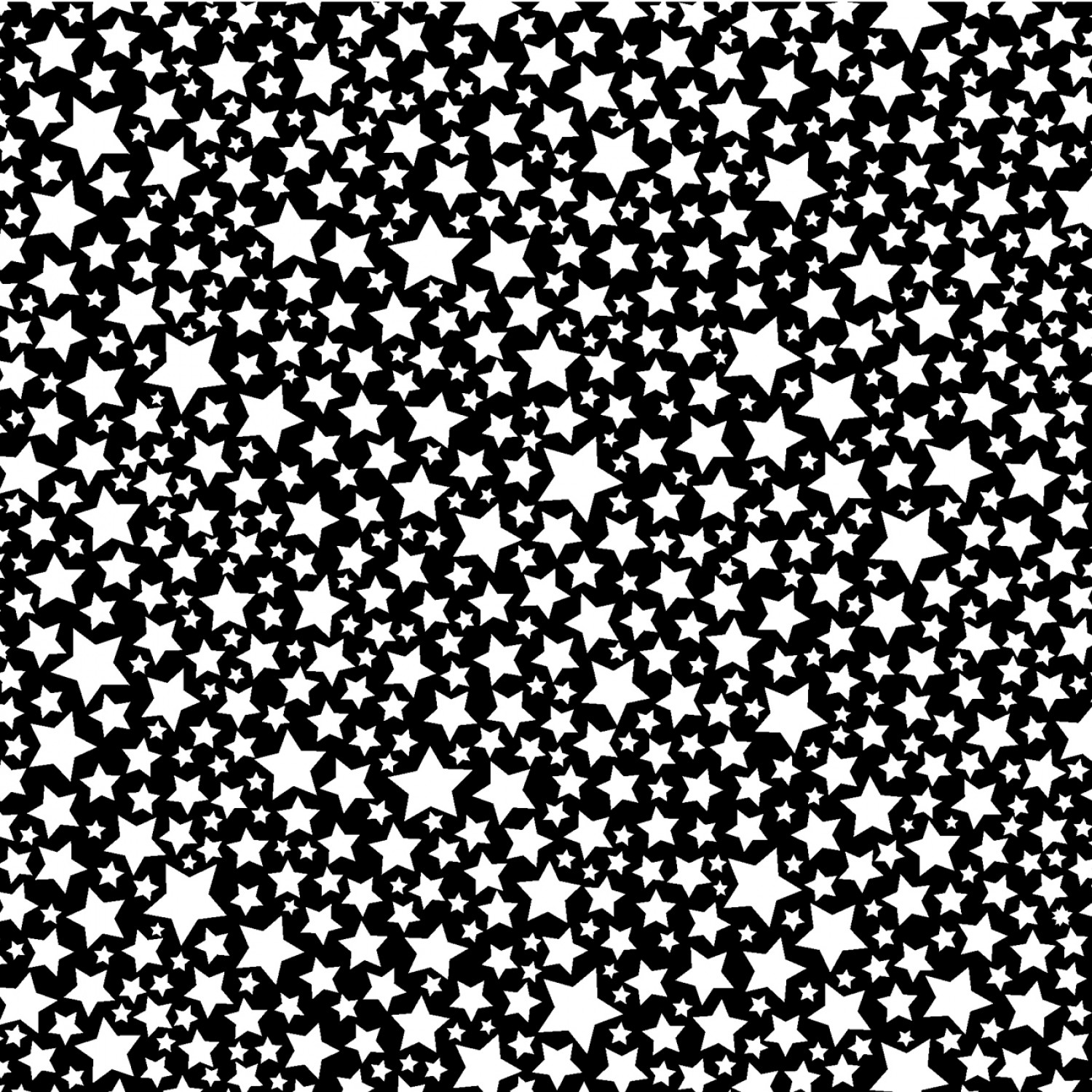 Black Starlettes Glow in the Dark Fabric