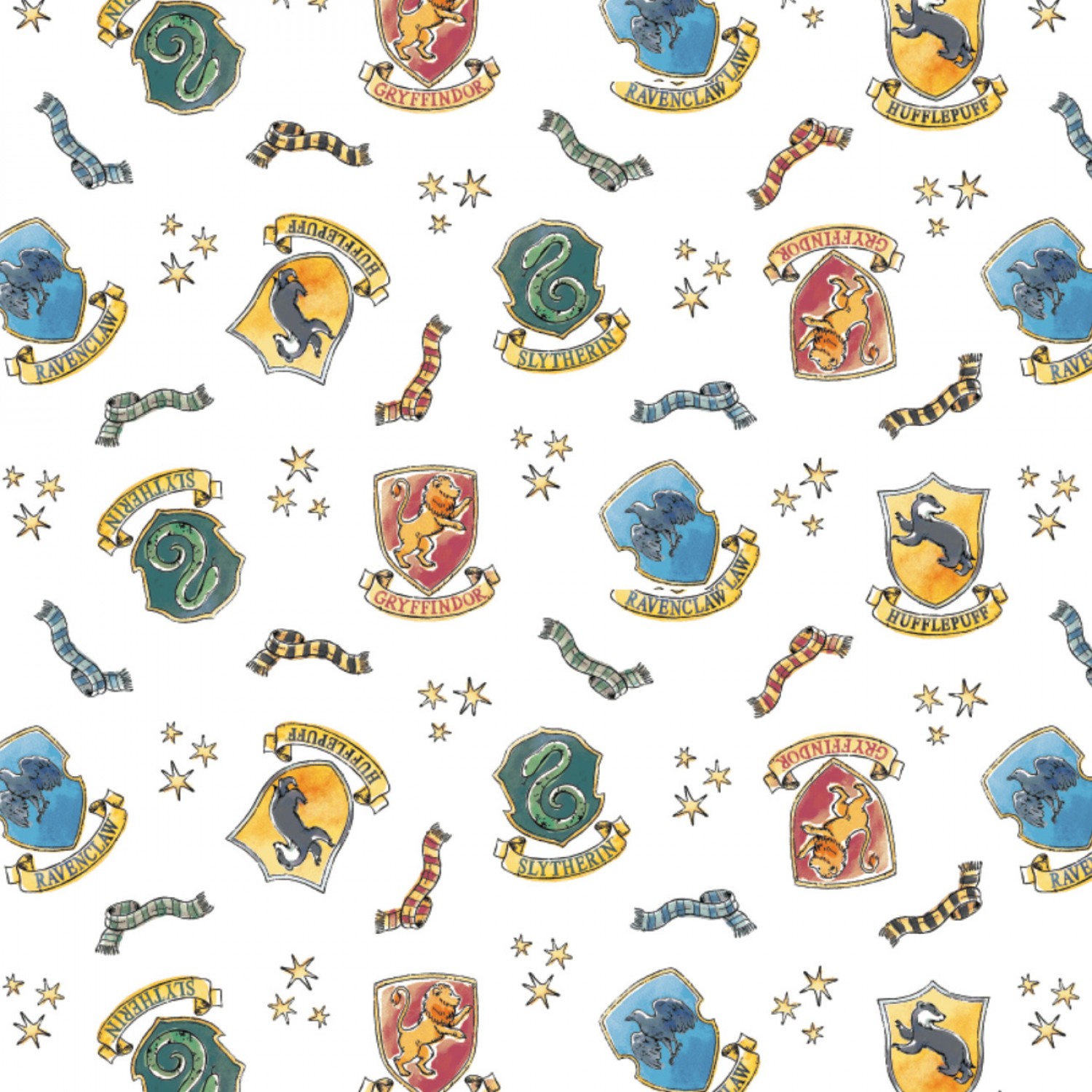 FLANNEL - Harry Potter Soft Wash Hogwarts Flannel Fabric