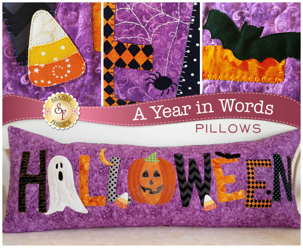 A Year in Words Halloween October Pillow Pattern