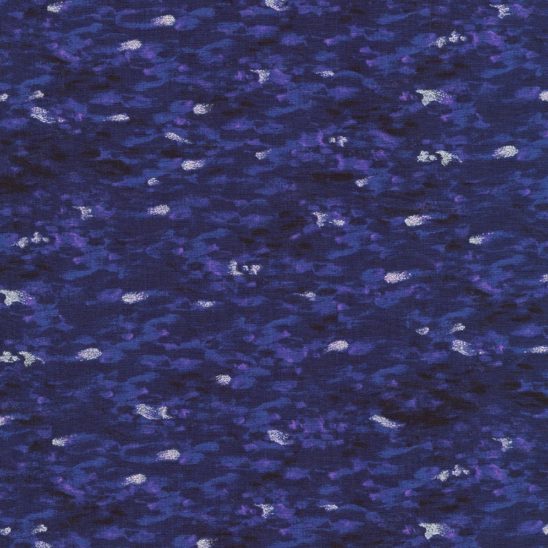 In the Moonlight Water Evening Fabric With Metallic