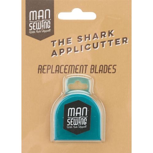 Man Sewing Shark Applicutter Replacement Blades x2