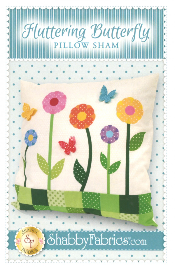 Fluttering Butterfly Pillow Sham Pattern