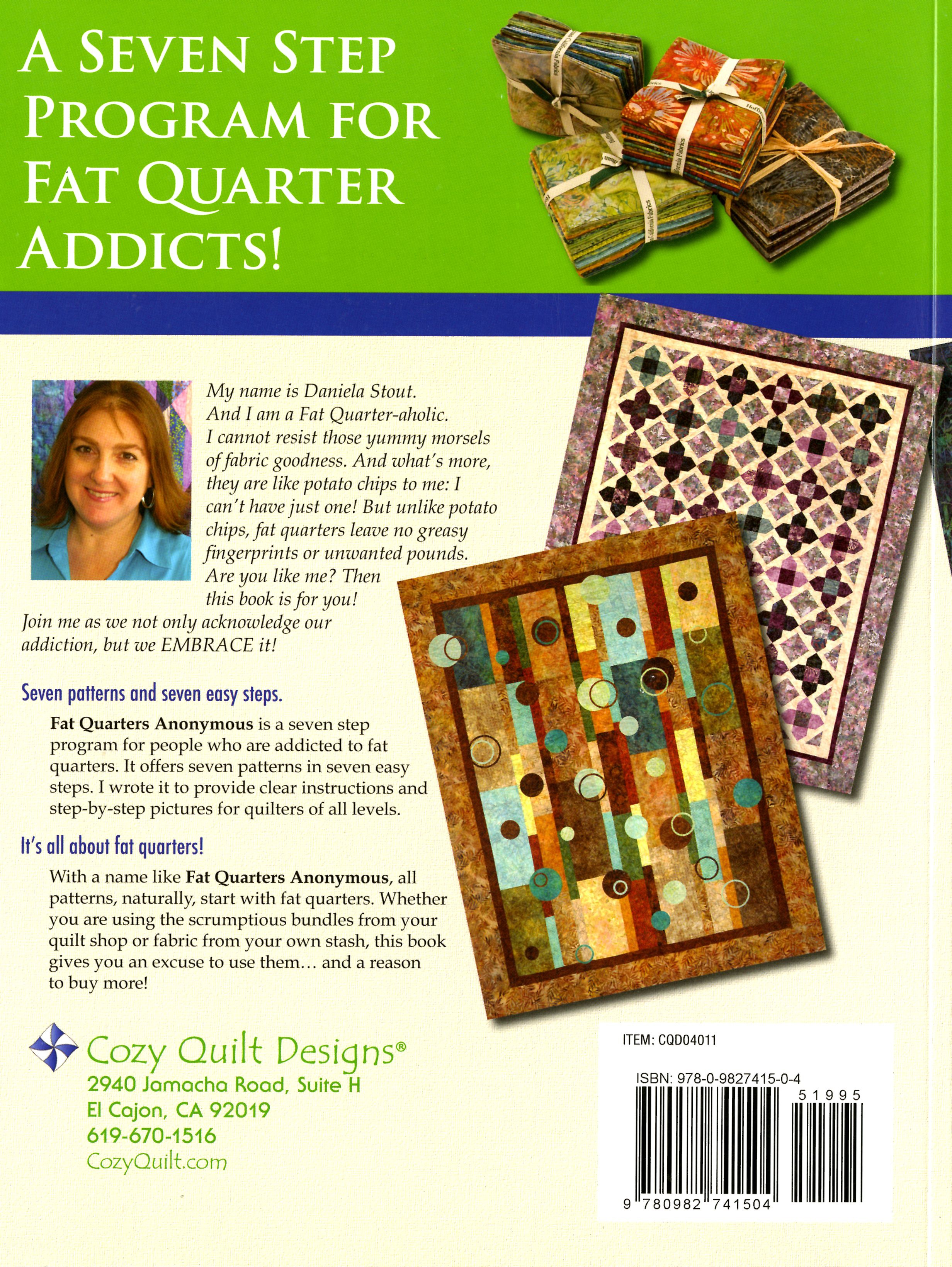 Cozy Quilt Designs Fat Quarters Anonymous Softcover