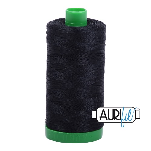 Aurifil 40 1000m 2692 Black Cotton Thread