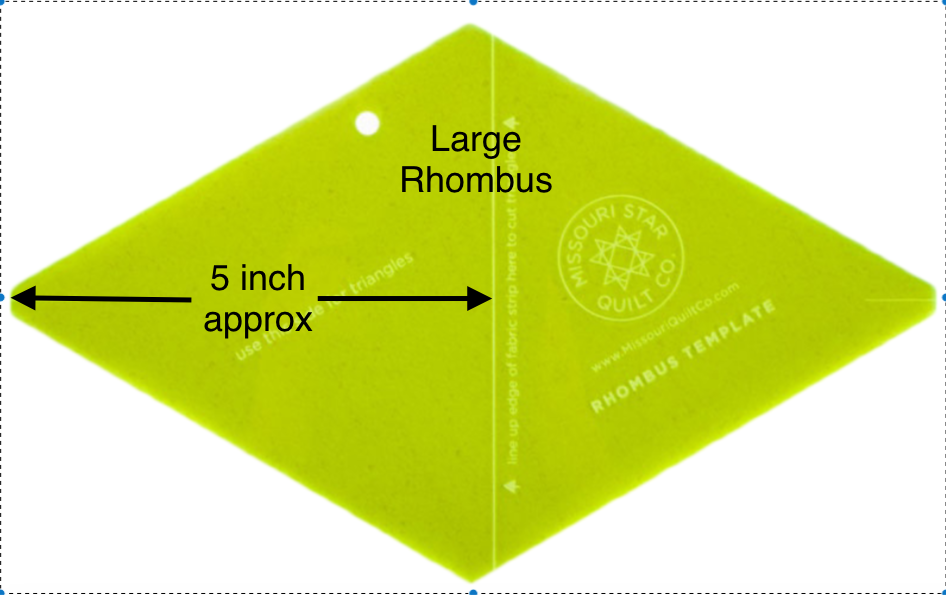 Missouri Star Quilt Company Rhombus Template - Small