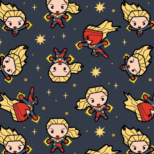 Slate Captain Marvel Fabric