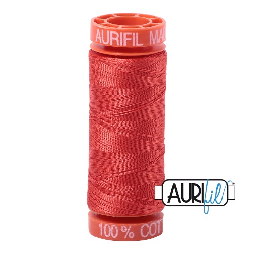 Aurifil 50 200m 2277 Cotton Thread Light Red Orange