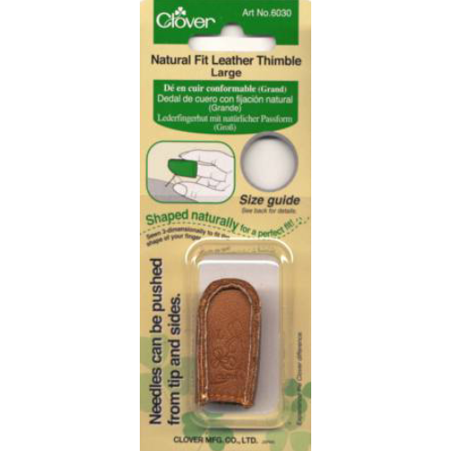 Clover Natural Fit Leather Thimble