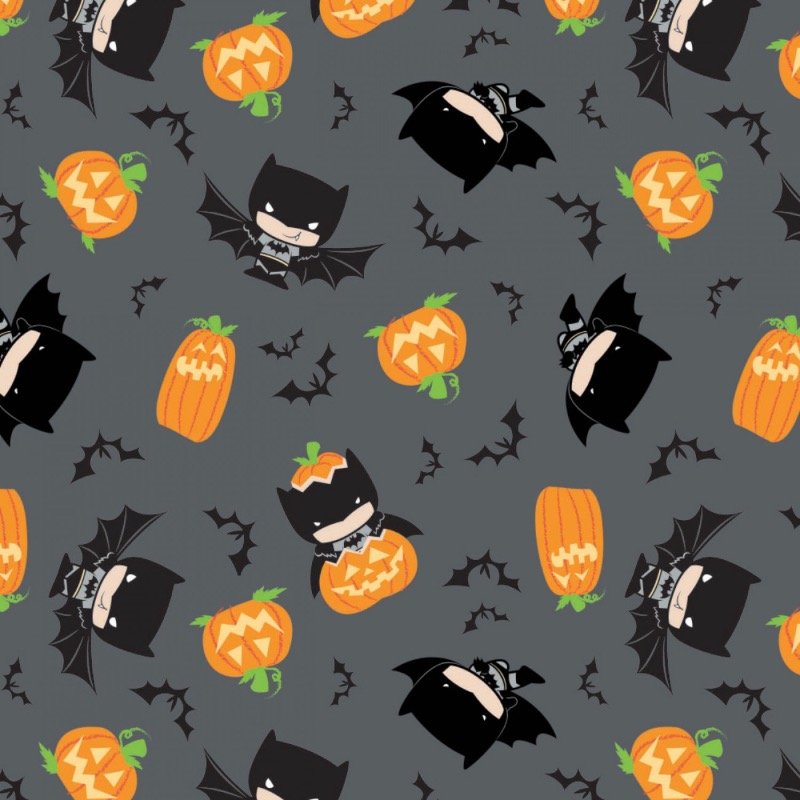 DC Batman Kawaii Halloween Fabric