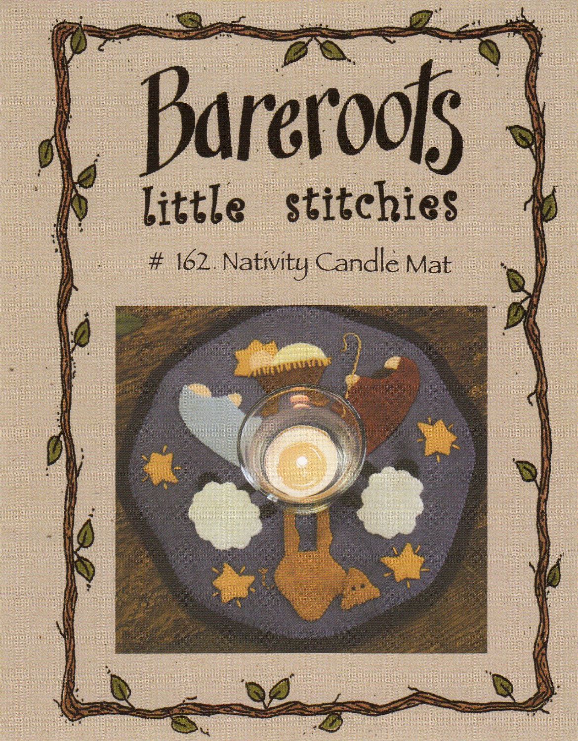 Bareroots Little Stitches Nativity Candle Mat Pattern
