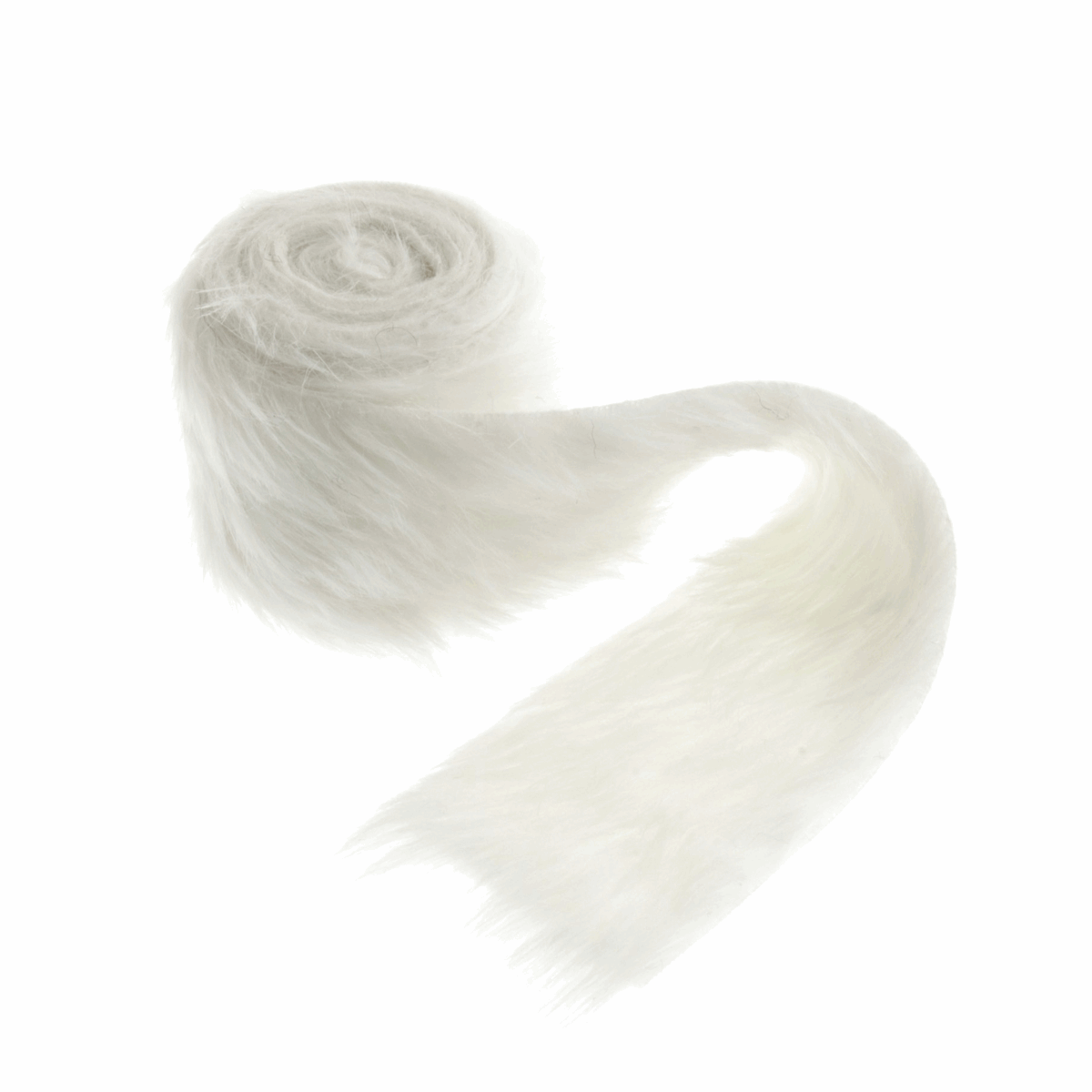 Faux Fur Trim - White 2m x 80mm