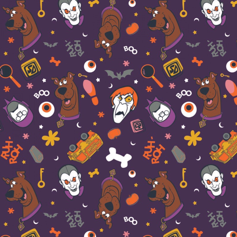 Scooby Doo Monster Halloween Fabric