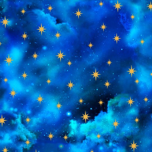 Starry Sky Fabric - Royal