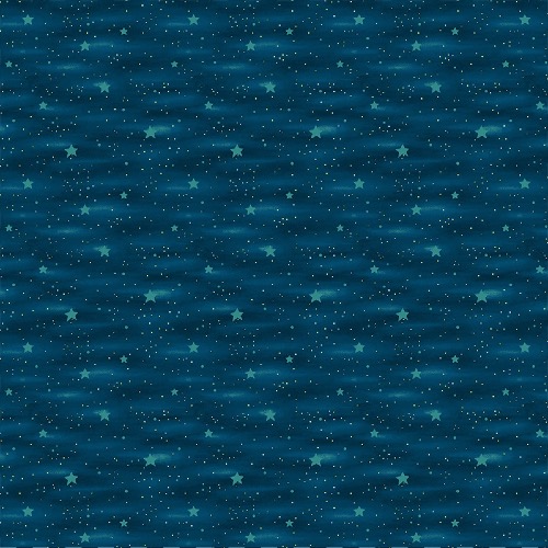 Blue Stars Fabric