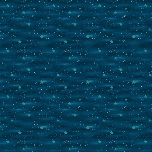 Blue Stars Fabric