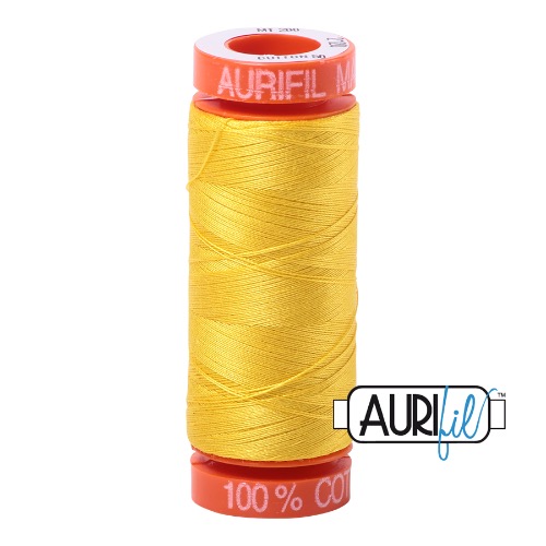 Aurifil 50 200m 2120 Cotton Thread Canary
