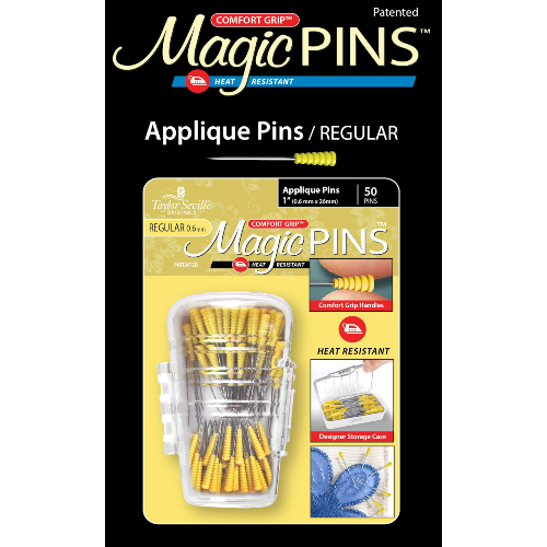 Taylor Seville Applique Regular Magic Pins 50pk