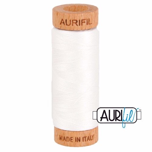 Aurifil 80 280m 2021 Natural White Cotton Thread