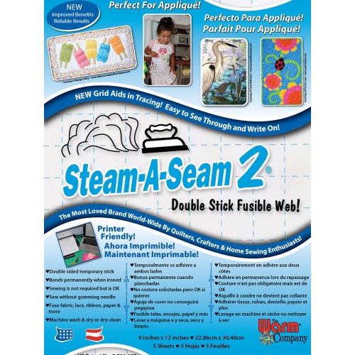 Steam A Seam 2 Sheets 9in x 12in - 5 pcs