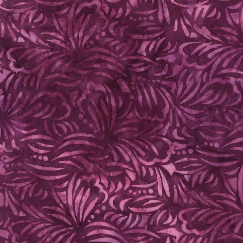 Plum Tonga Batik Dahlia