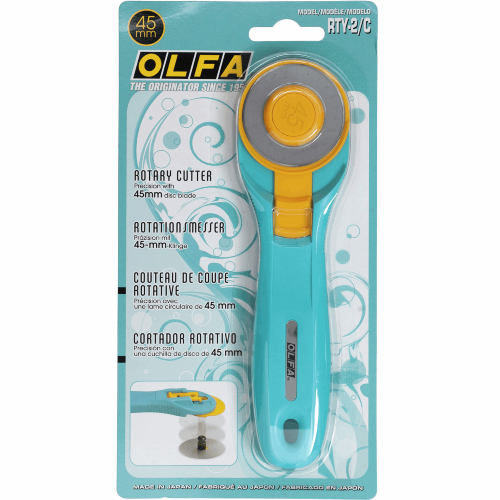 OLFA Splash 45mm Rotary Cutter Aqua