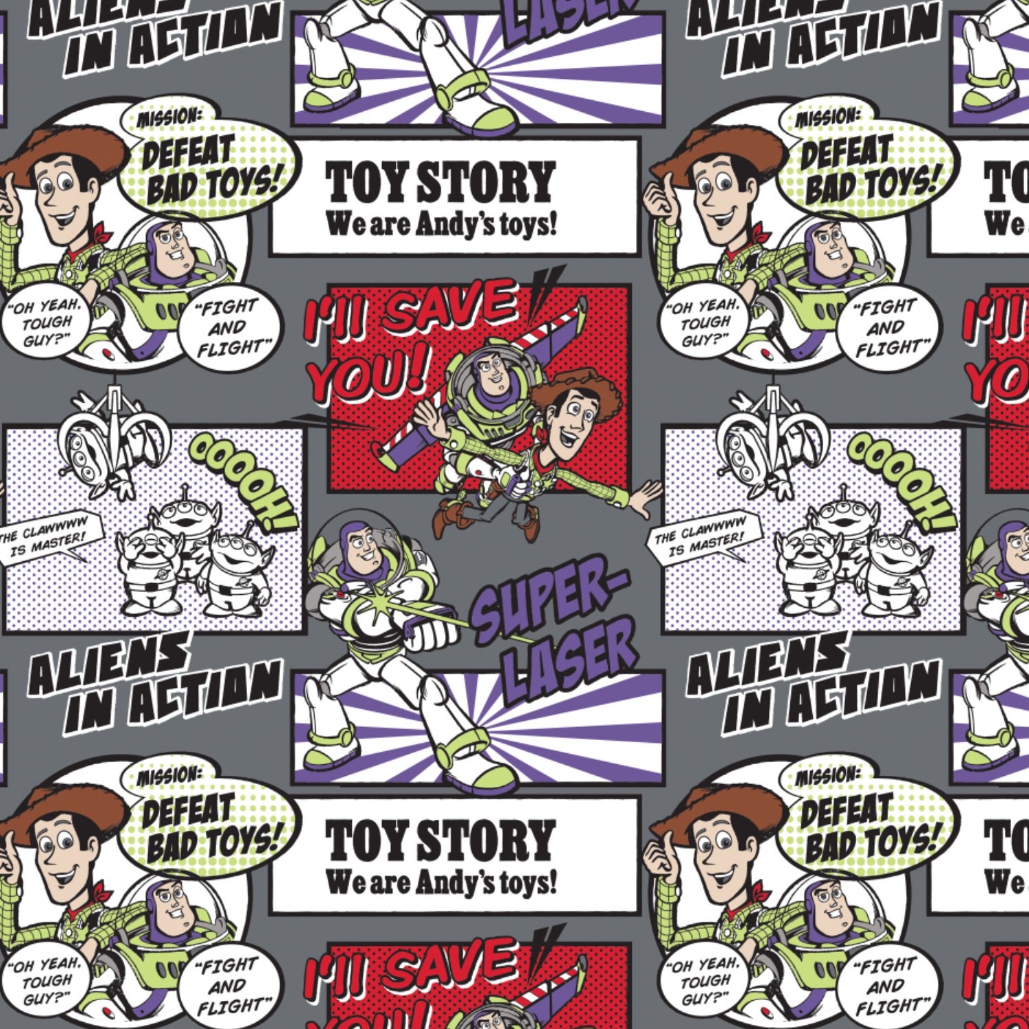 FLANNEL - Disney Toy Story Flannel Fabric