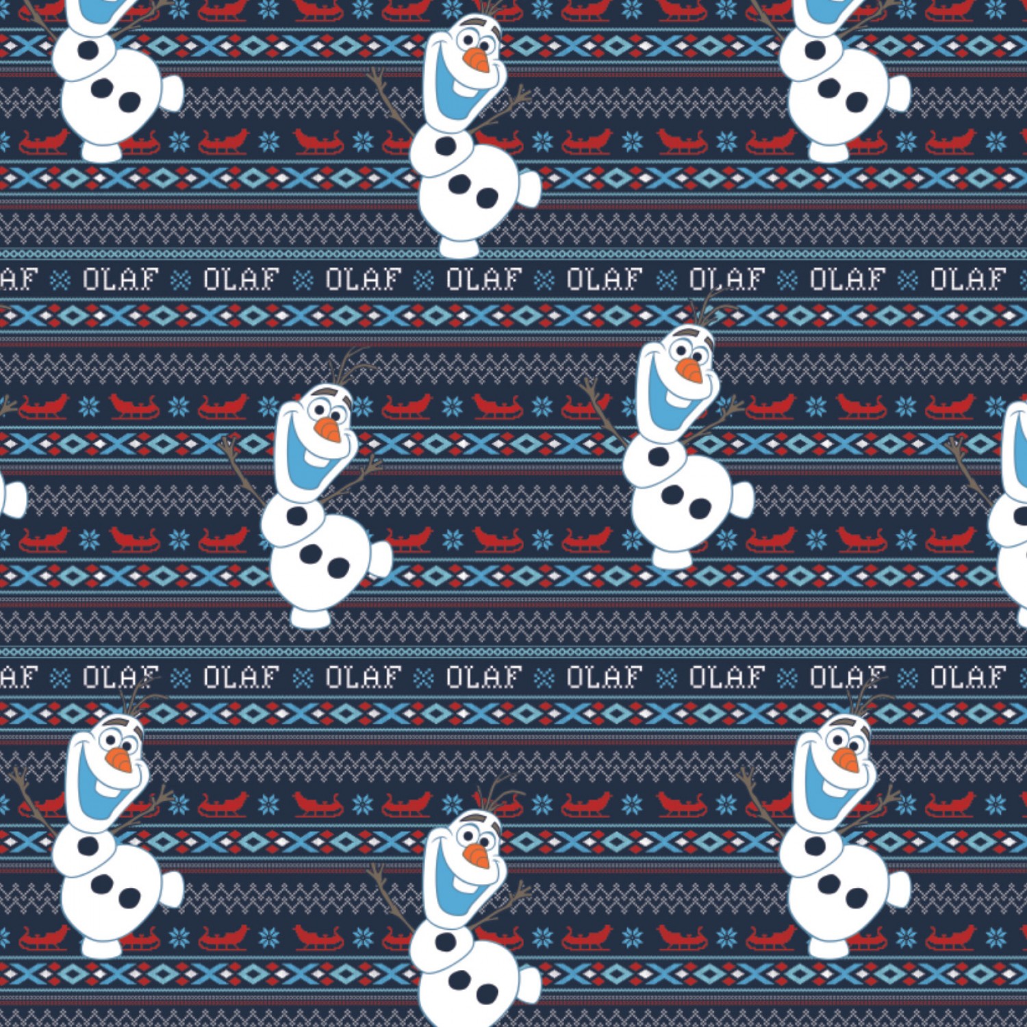 FLANNEL - Disney Frozen Olafs Alpine Adventure Fabric