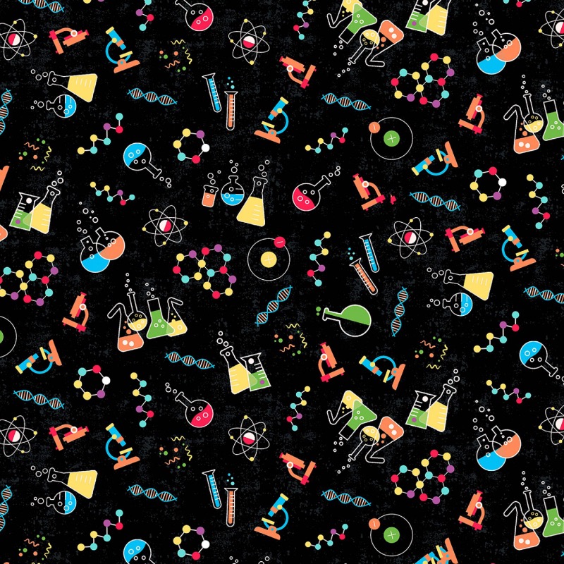 Black Science Lab Fabric