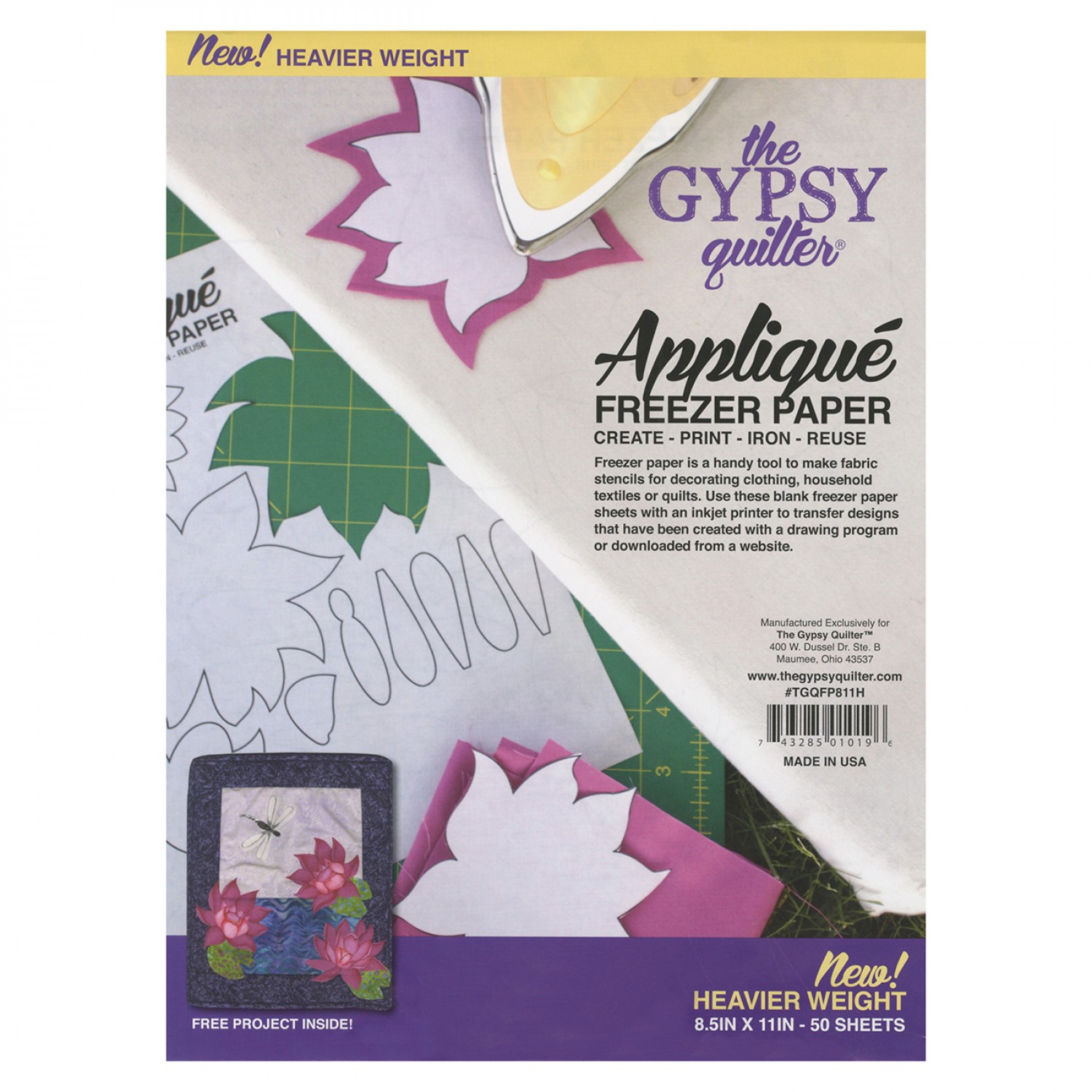 CutRite Heavy Duty Freezer Paper for Appliqué